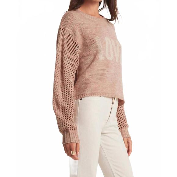 NEW Z SUPPLY blushing love sweater in soft pink - Picture 2 of 5